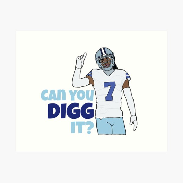 Trevon Diggs, grunge art, Dallas Cowboys, american football, NFL