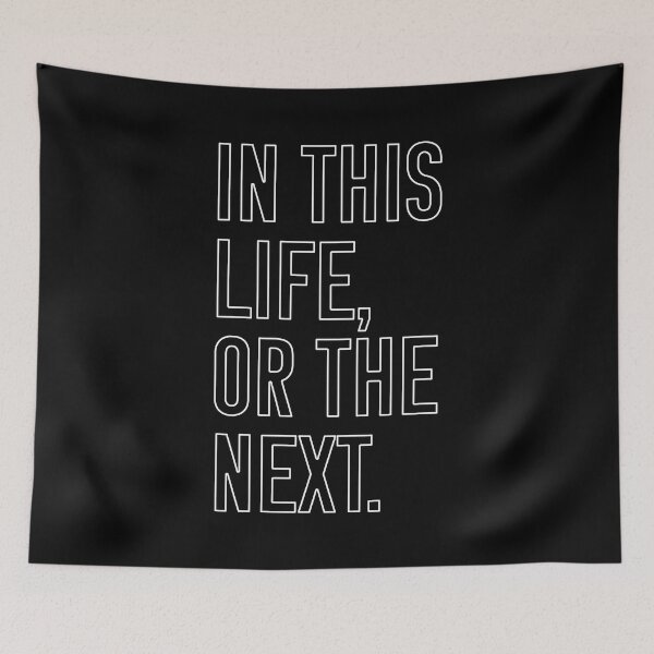 Item preview, In this life or the next (white outline text) - Warrior Nun designed and sold by Queerdelion.