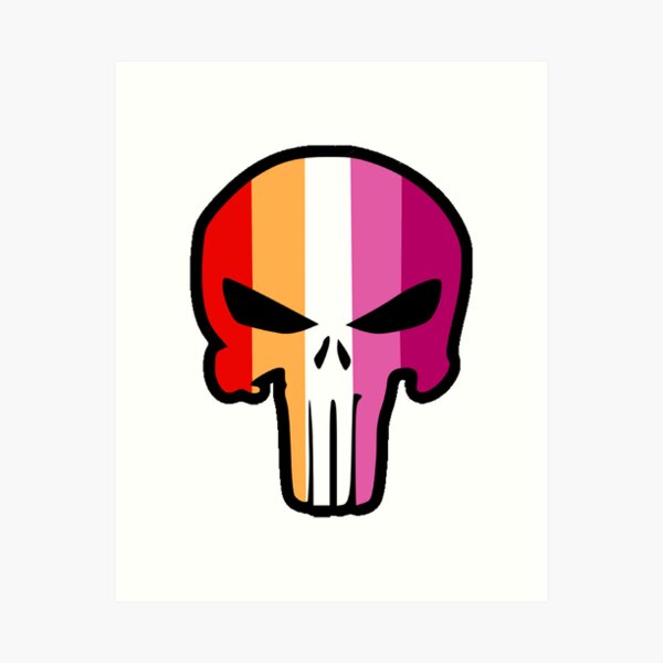 Marvel The Punisher Skull and Red Streaked Logo Art Print by Rayank Hamdo -  Fine Art America