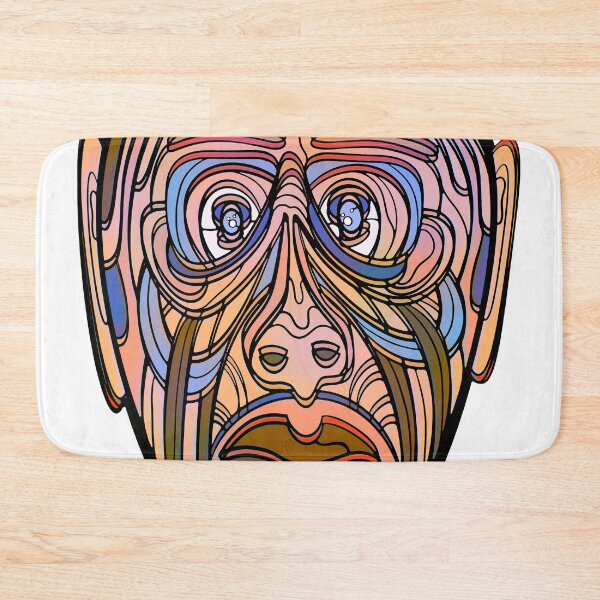 Item preview, Brown and blue Abstract Monkey #2 designed and sold by DaveDanchuk.