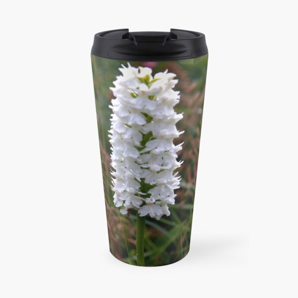 Irish White Orchid, Inishmore Travel Mug