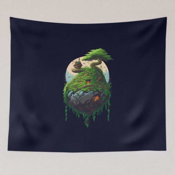 Item preview, House On The Floating Hill designed and sold by Ajolan.