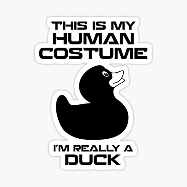 Duck Costume Stickers Redbubble - duck roblox outfit