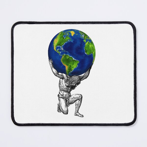 Aperçu de l'œuvre Atlas Holding Earth créée et vendue par Art-Curator.