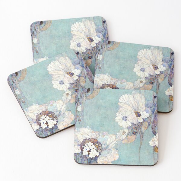 Item preview, Aqua  and Lilac Blossoms designed and sold by BellasArtStudio.