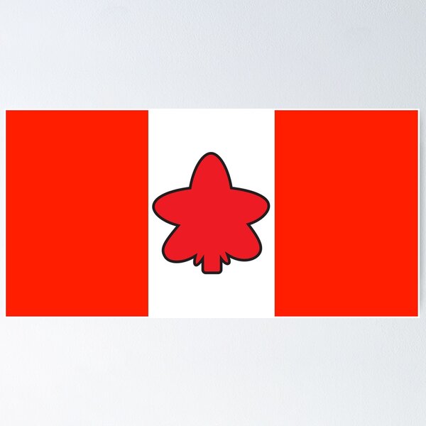 Item preview, Canadian flag with cute maple leaf designed and sold by YujunShop.