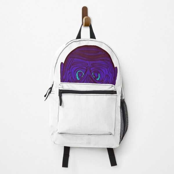 Item preview, Dark Purple and blue coloured Abstract Monkey with green eyes designed and sold by DaveDanchuk.