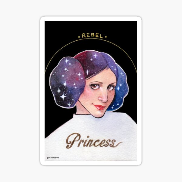 Vista previa del artículo con la obra «Princesa Rebel», diseñado y vendido por livielightyear.
