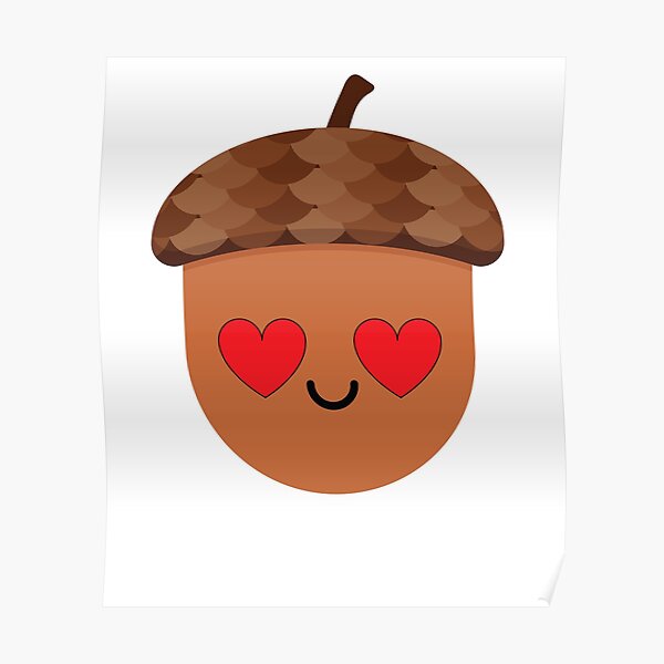 Acorn Emoji Poster