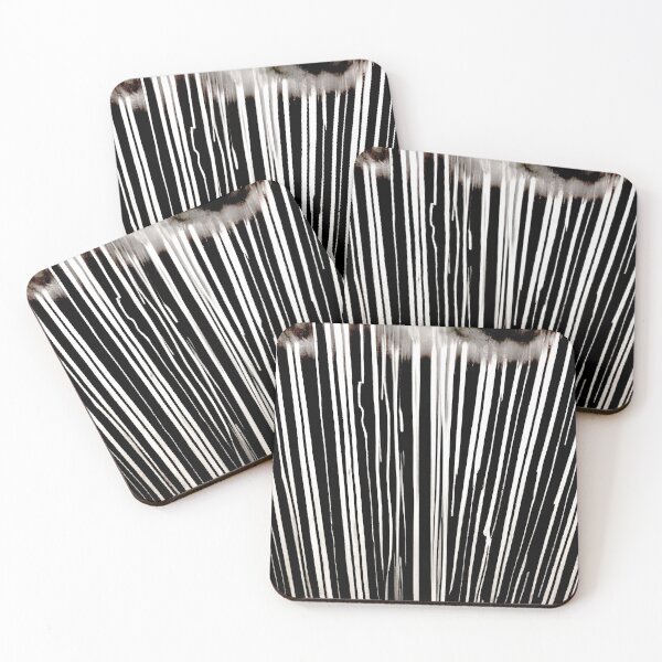 Item preview, Black and White Explosion - Stripes - High Contrast Expressionism designed and sold by Inomaly Art.