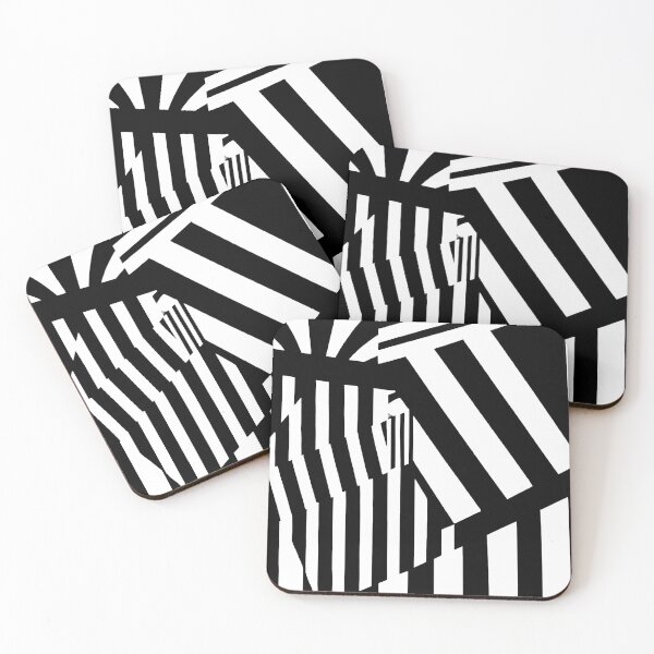 Item preview, Black and White Abstract Art - Stripes - High Contrast Expressionism designed and sold by Inomaly Art.