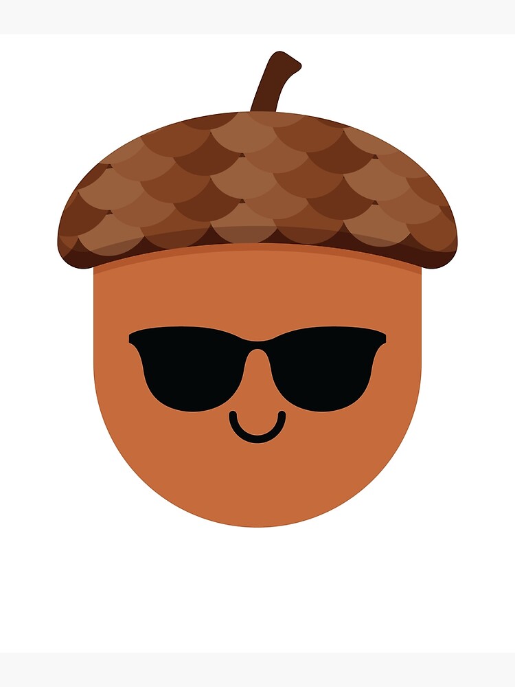 "Acorn Emoji " Poster by HippoEmo Redbubble