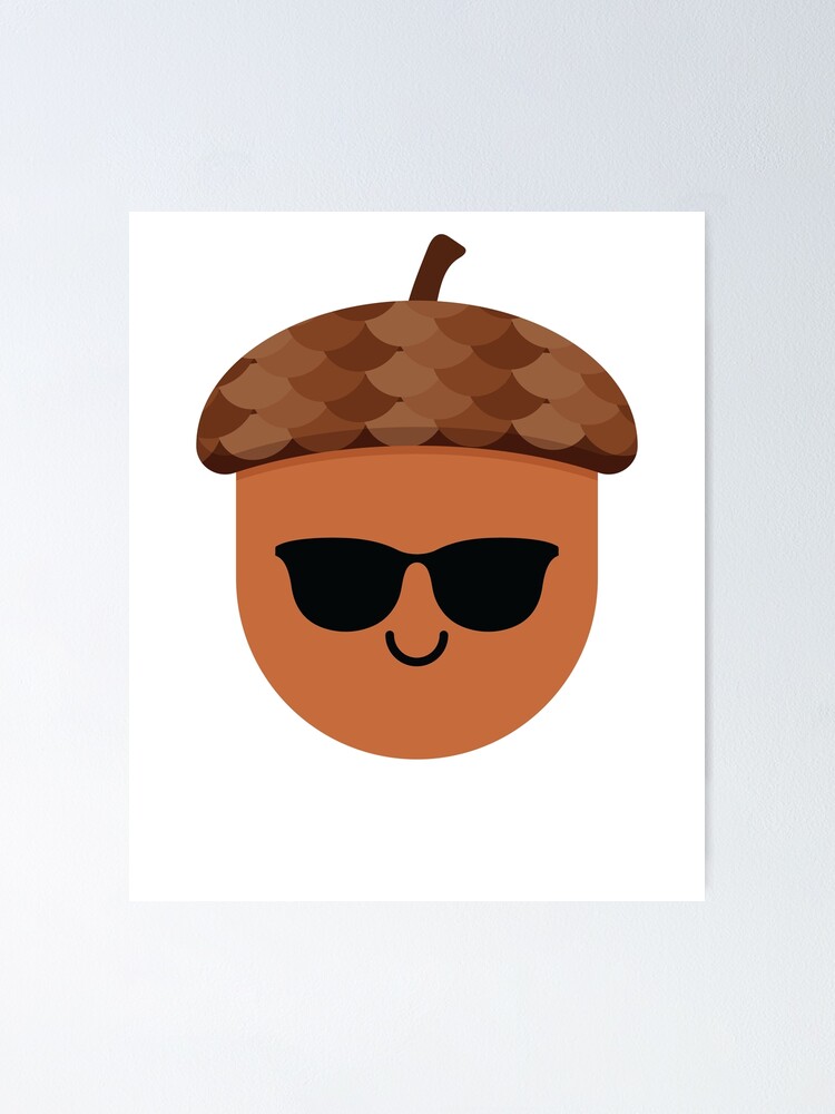 "Acorn Emoji " Poster by HippoEmo Redbubble