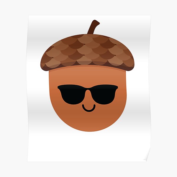 Acorn Emoji Poster