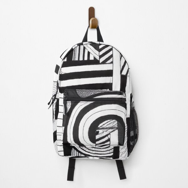 Item preview, Black and White Abstract Art - Stripes - High Contrast Expressionism designed and sold by Inomaly Art.