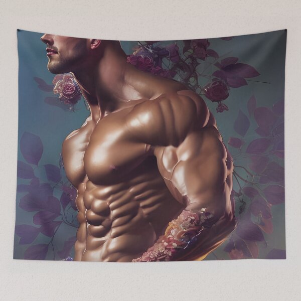 Item preview, Strong Floral Hunk  designed and sold by withdiamonds.