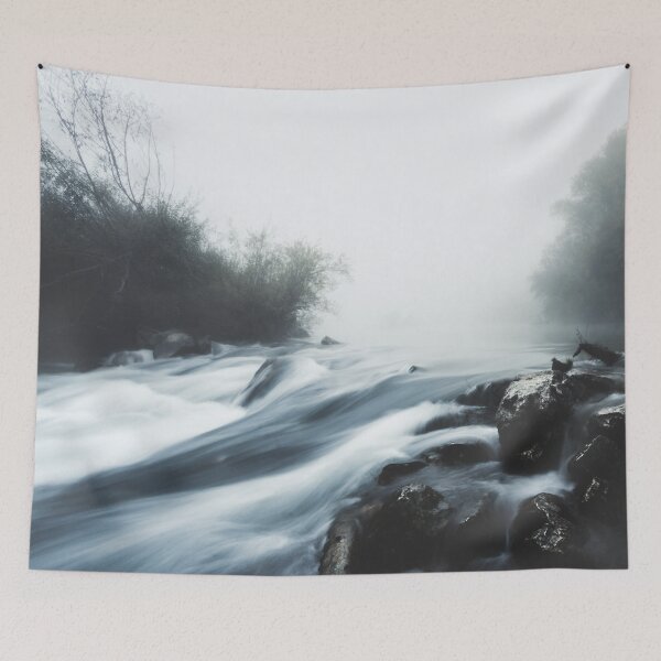 Item preview, Cascade waterfall on foggy mystical morning designed and sold by Patrik Lovrin.