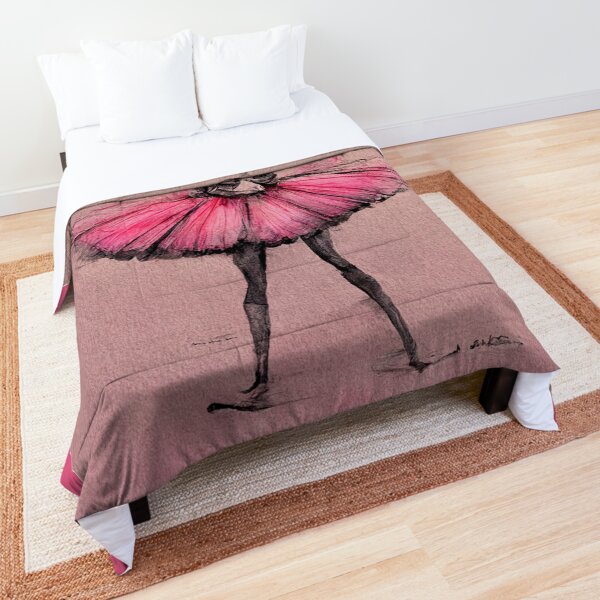 Item preview, Sketch of ballerina in her pink tutu with legs at the ready. designed and sold by liana campbell.