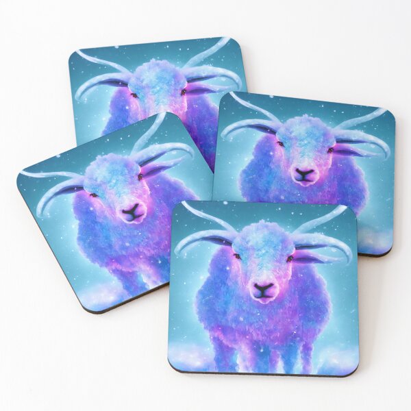 Item preview, product render poster vivid colors divine proportion Sheep, ice and snow, glowing fog intricate, elegant, highly detailed, digital painting, concept art, smooth, sharp focus, illustration designed and sold by DrawItOnce.