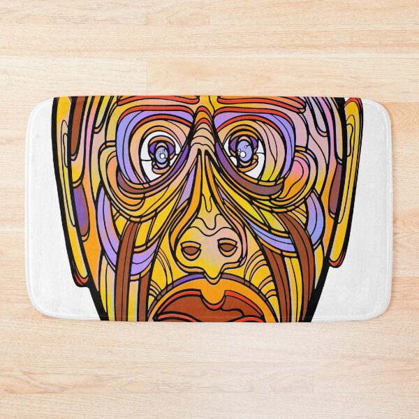 Item preview, Brown yellow and lilac Abstract Monkey #2 designed and sold by DaveDanchuk.