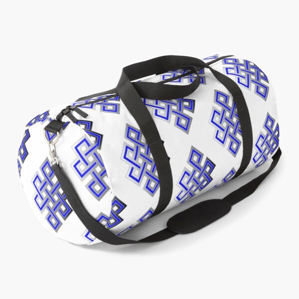 Item preview, Karma symbol blue black grey silver, eternal knot, designed and sold by WithIntent.