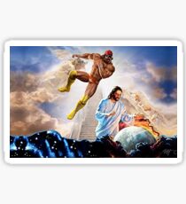 macho man vs jesus Sticker