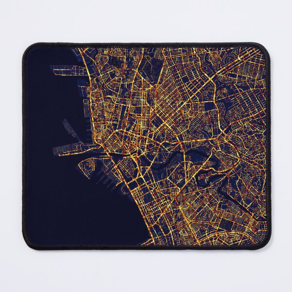 Item preview, Manila, Philippines Map -  City At Night designed and sold by deMAP.