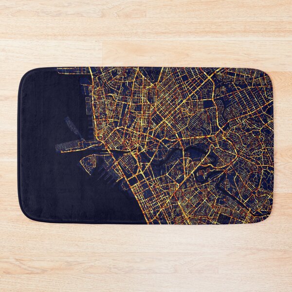 Item preview, Manila, Philippines Map -  City At Night designed and sold by deMAP.