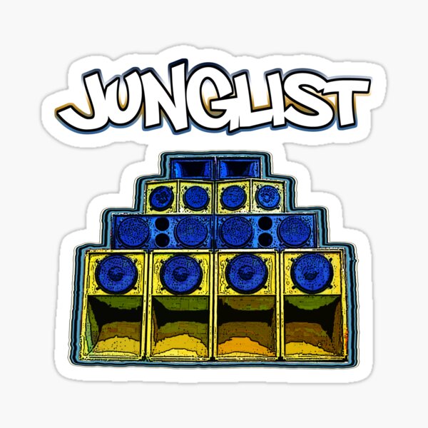 Aperçu de l'œuvre Junglist-Soundsystem-Bleu créée et vendue par Klaus Bremner (Autotelic Art).