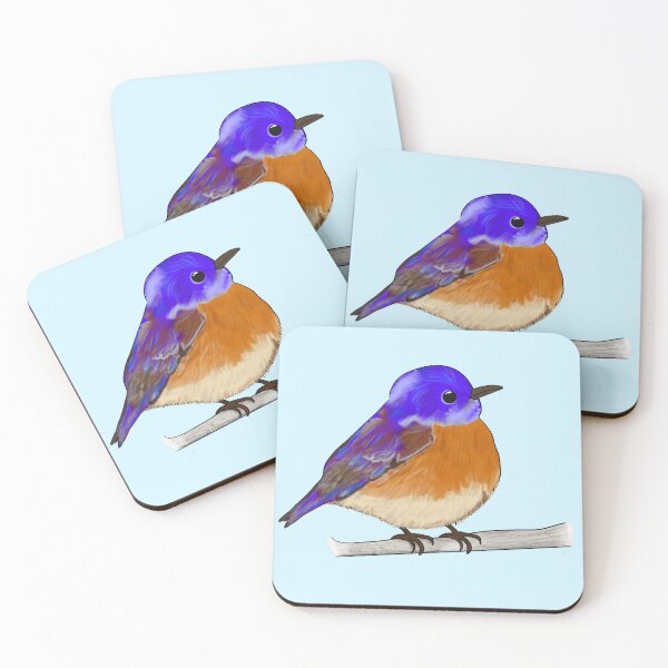 Item preview, Wingspan board game cute western bluebird designed and sold by Artbyacat.