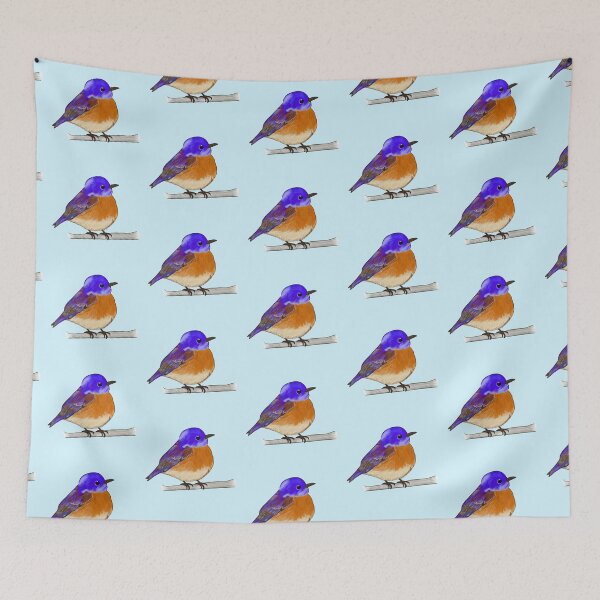 Item preview, Wingspan board game cute western bluebird designed and sold by Artbyacat.