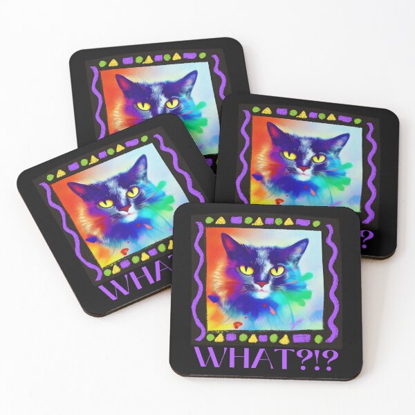 Item preview, What?!? Attitude Cat Design for Young and Old Male or Female Retro Cat Lovers designed and sold by tranquilbeach.