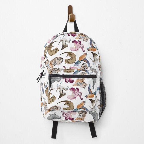 Item preview, Fish Feeding Frenzy Loose Pattern White designed and sold by Nicky Rollings.