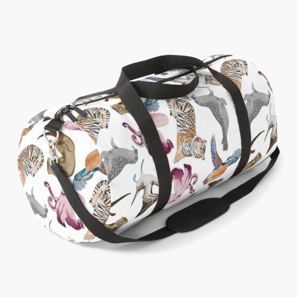 Item preview, Fish Feeding Frenzy Loose Pattern White designed and sold by Nicky Rollings.