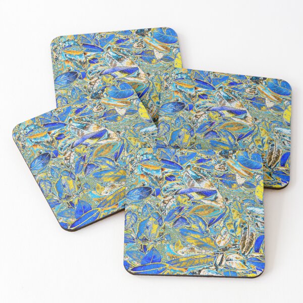 Item preview, Blue and Yellow Fallen Leaves designed and sold by Debra Martz.