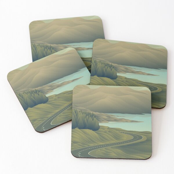 Item preview, Pintura de paisaje de montaña designed and sold by NengShop.
