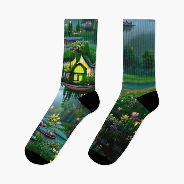 Item preview, Digital Art View of a House in the Hills designed and sold by NengShop.