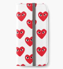 comme des garçons heart iPhone Wallet/Case/Skin