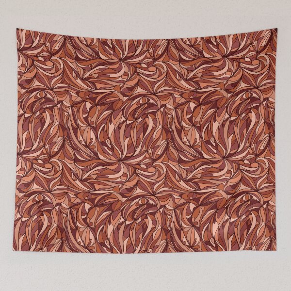 Item preview, Swirly Swooshes Brown designed and sold by JulieSR.