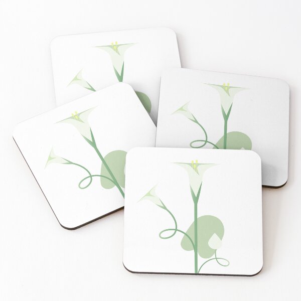 Item preview, Flower Calendar 0704 | Elegant Grass Green Morning Glory designed and sold by oumestudio.