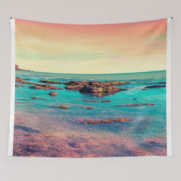 Item preview, Blue Sea Water with Rocks designed and sold by NengShop.