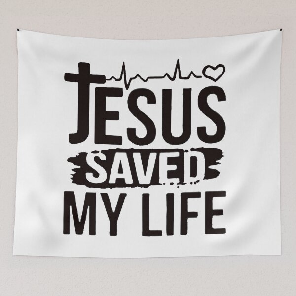 Item preview, Jesus Saved My Life designed and sold by Rowena Jones.