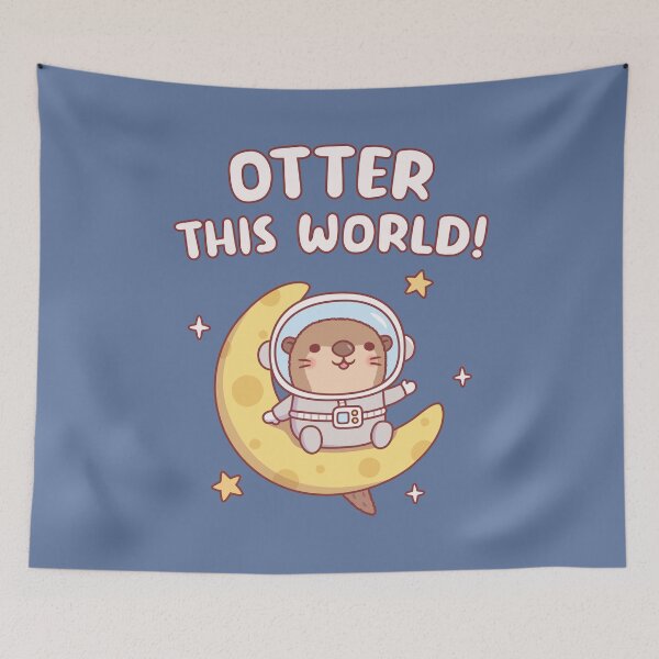 Item preview, Cute Otter Astronaut On Moon Otter This World Funny designed and sold by rustydoodle.