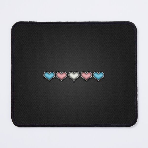 Item preview, Transgender Pride Hearts with Chrome Frames designed and sold by LiveLoudGraphic.