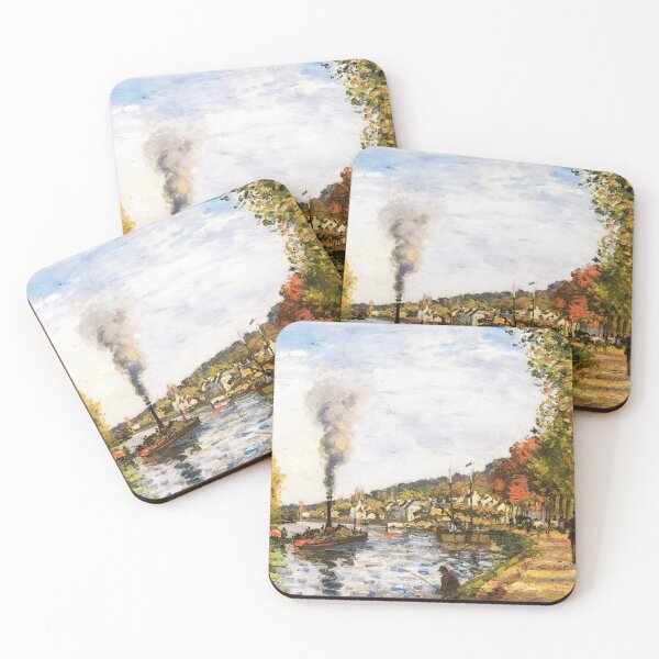 Item preview, The Seine at Marly - Camille Pisarro Art Prints designed and sold by TheSoulOfArt.