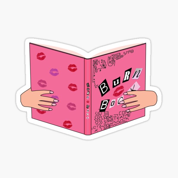 Personalized burn Book From Mean Girls Waterproof Sticker 