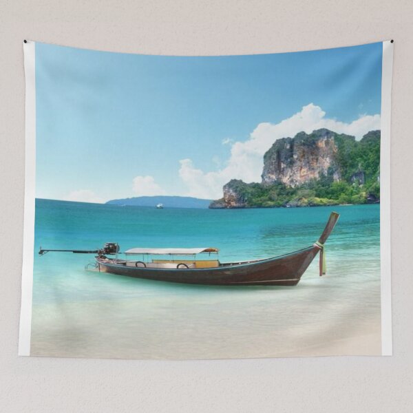 Item preview, Ocean View with Bots and Mountain designed and sold by NengShop.
