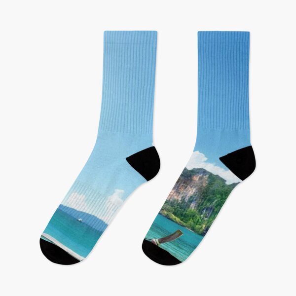 Item preview, Ocean View with Bots and Mountain designed and sold by NengShop.