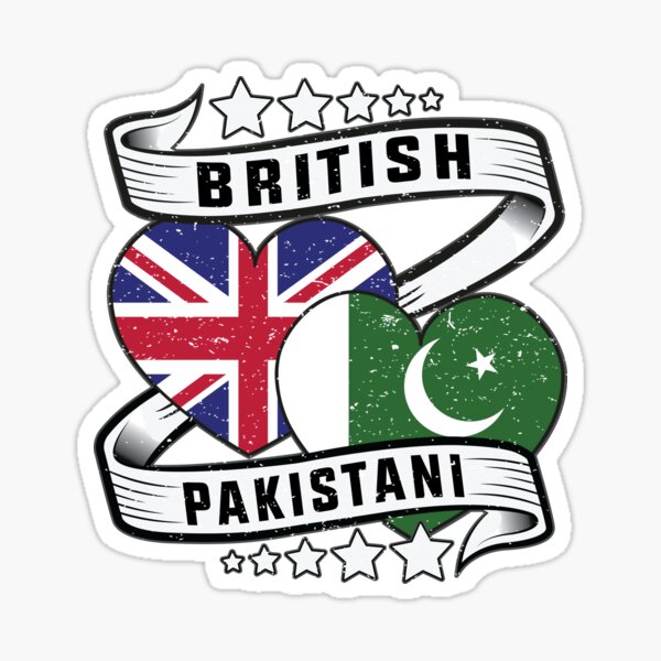 "British and Pakistani shirt Half British and Half Pakistani flag