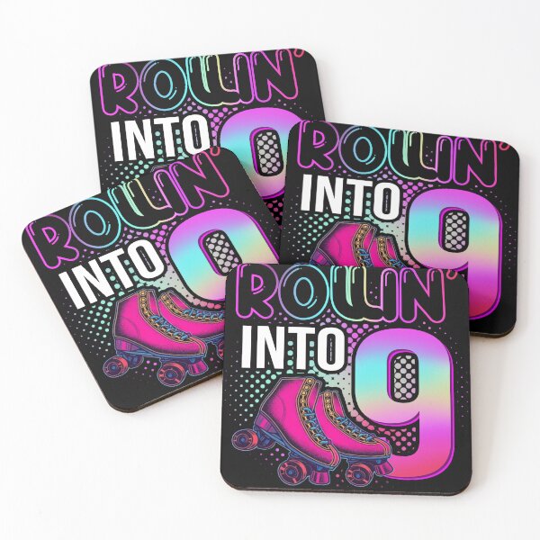 Item preview, Cool Rollin' into 9 Roller Skating Rink 9th Birthday Gift Lover designed and sold by sheamgjirij.